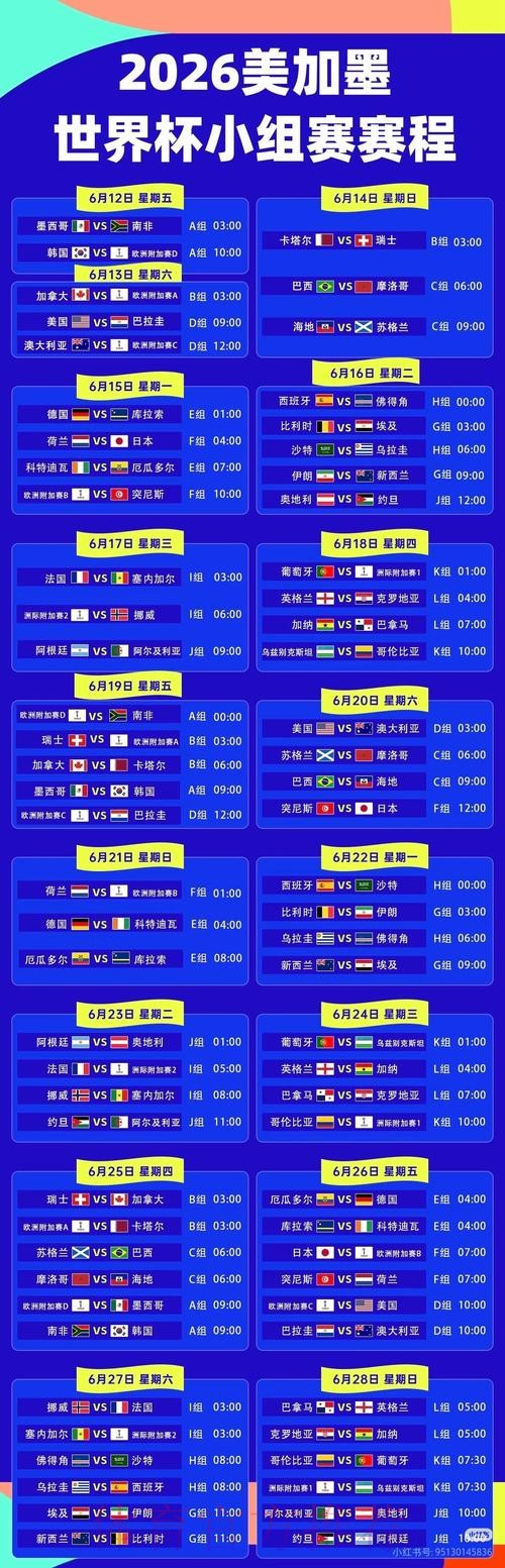 2026世界杯直播一览最新时间表直播平台 2026世界杯直播一览最新时间表直播平台