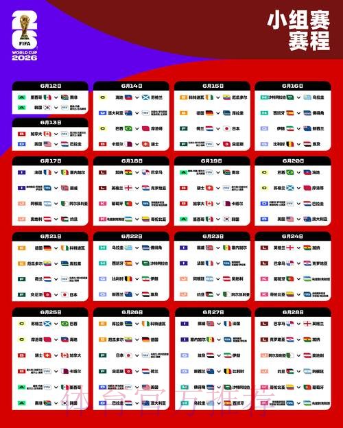 2026世界杯完整赛程完整版观看指南官网入口